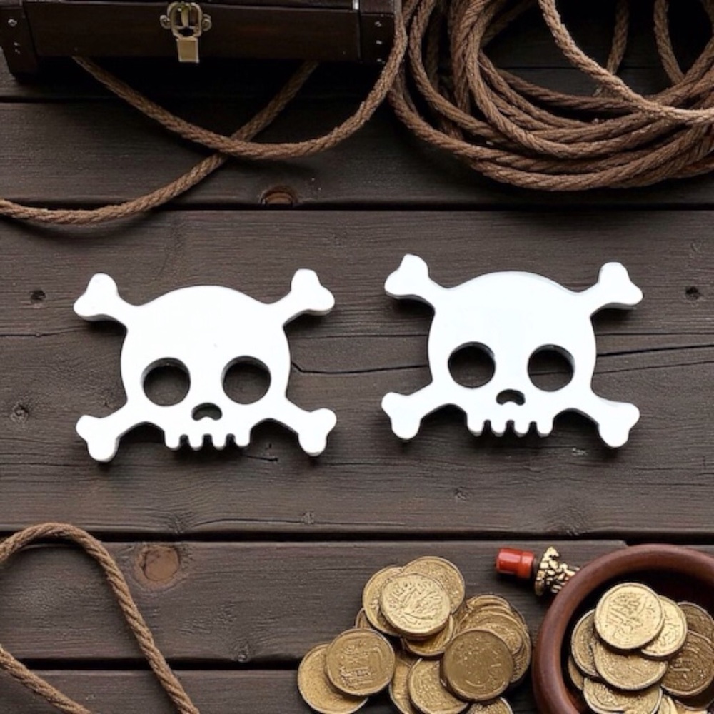 🆕Skulls and Bones Stud Earrings Stainless Steel